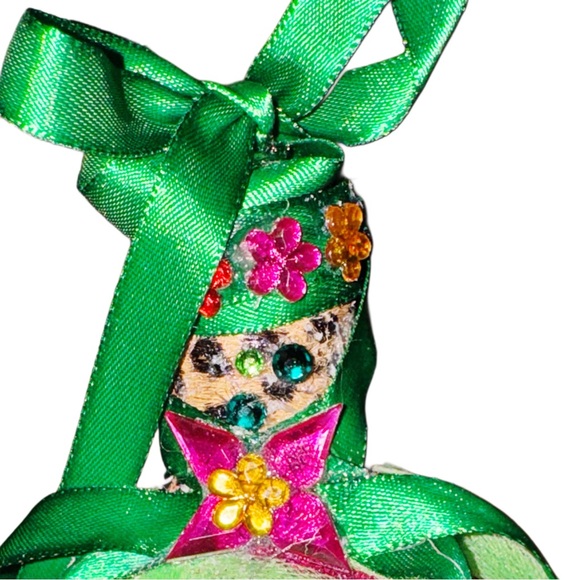 Merry & Lime Retro Jewel Adorned Christmas Tree Ornament - Picture 7 of 15